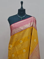 Mango Yellow Kanchi Soft Silk Saree 1