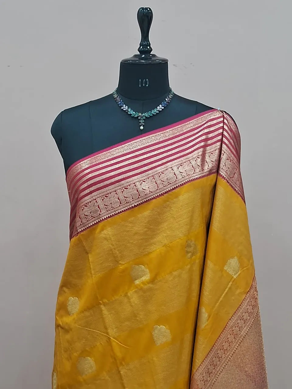 Mango Yellow Kanchi Soft Silk Saree 1