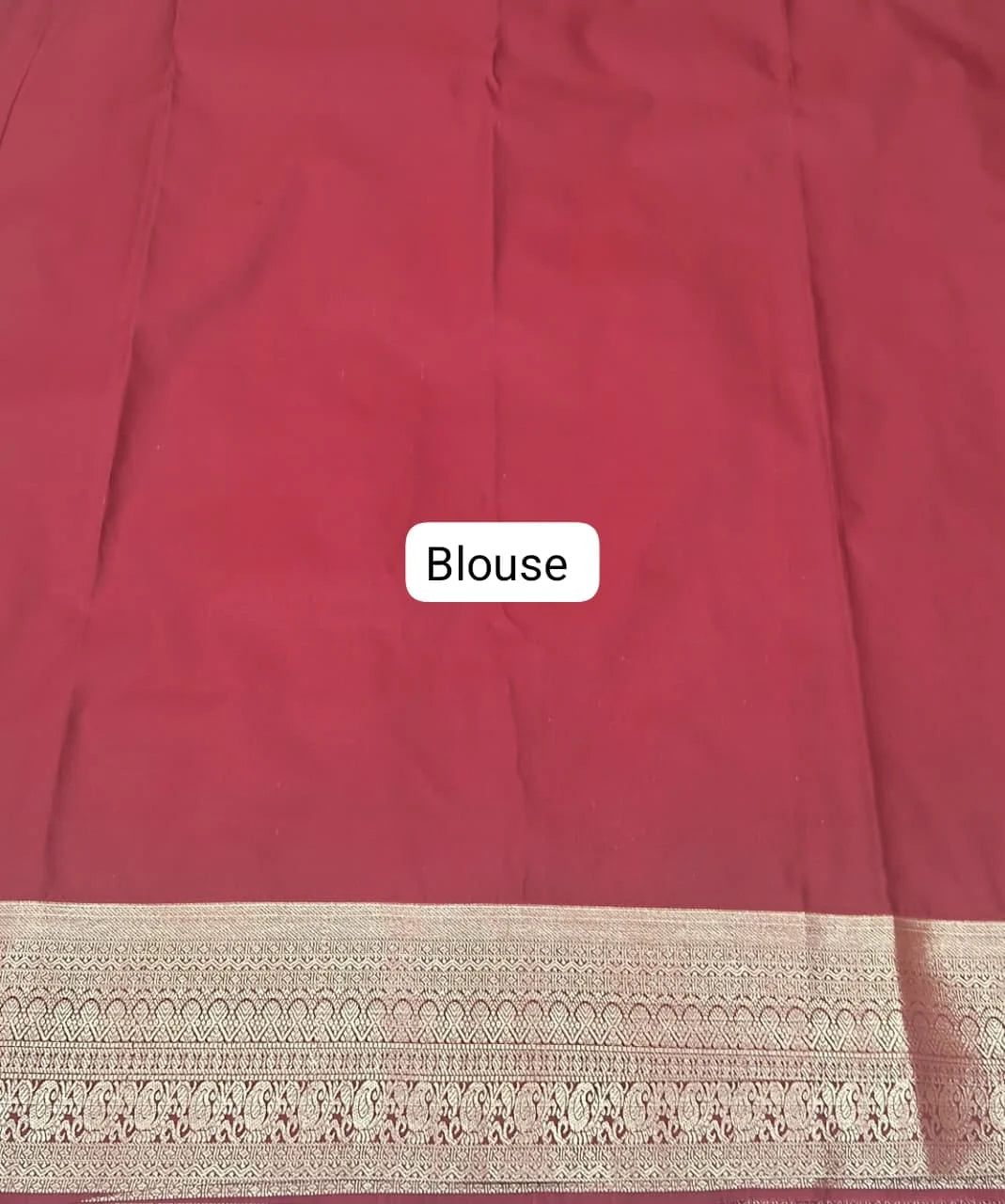 Red Kanchi Soft Silk Saree Blouse