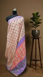Grey Tussar Saree for Festive Elegance