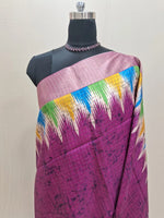 Rani Pink Tussar Saree  