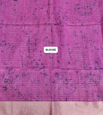 Rani Pink Tussar Saree  blouse