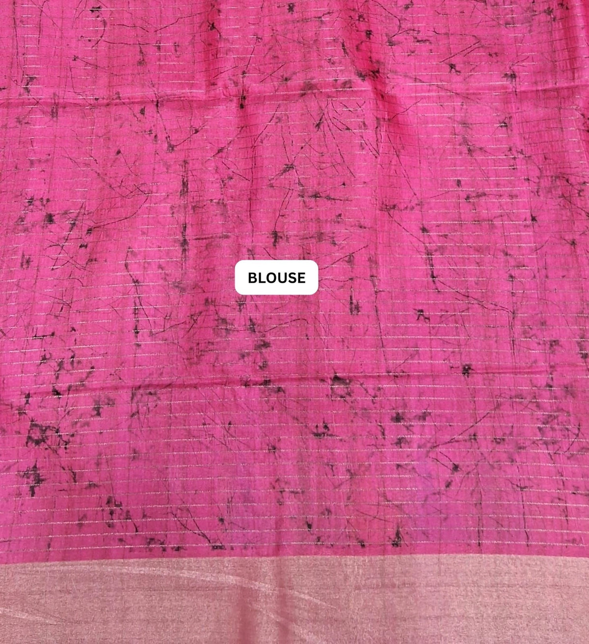 Dark Pink Tussar Saree blouse