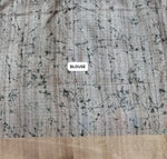 Sand Brown Tussar Saree blouse