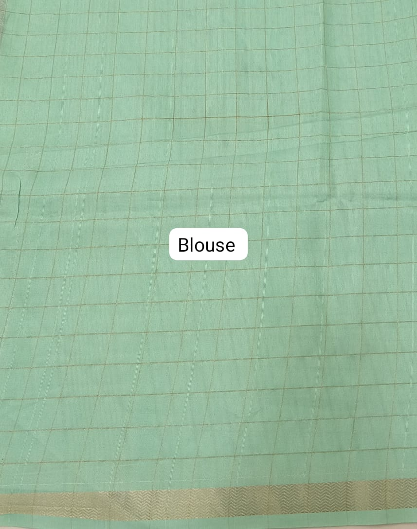 Cream Tussar Saree Blouse