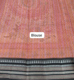 Brick red Cotton Kota saree blouse