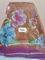 Brown Cotton Kota saree pallu