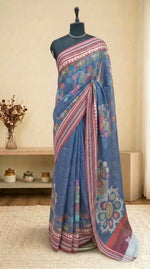 Light Blue Cotton Kota Saree
