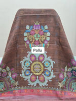 Light Brown Cotton Kota Saree pallu