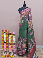 Green Cotton Kota Saree