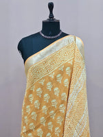 Mango Yellow Linen Cotton Saree 1