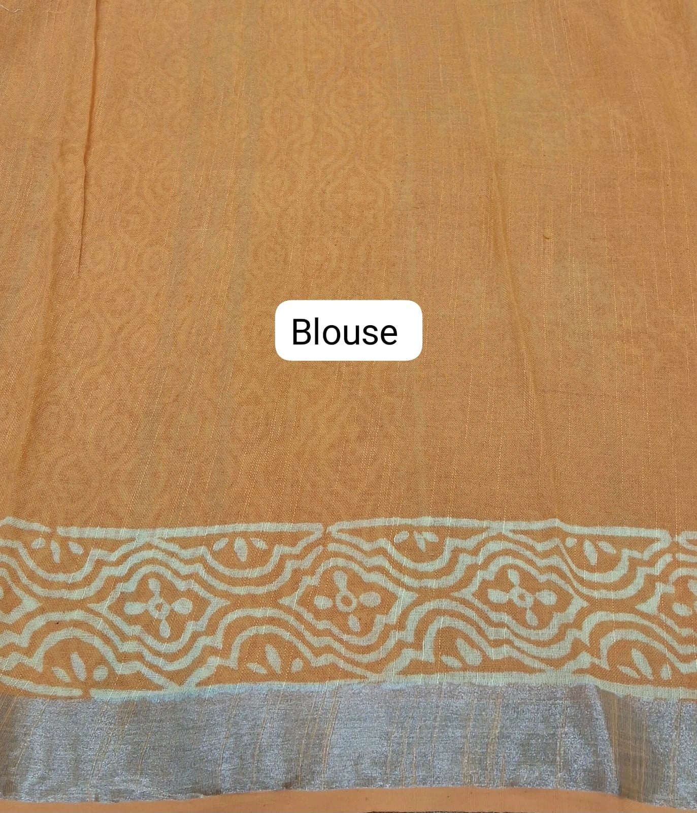 Mango Yellow Linen Cotton Saree Pallu