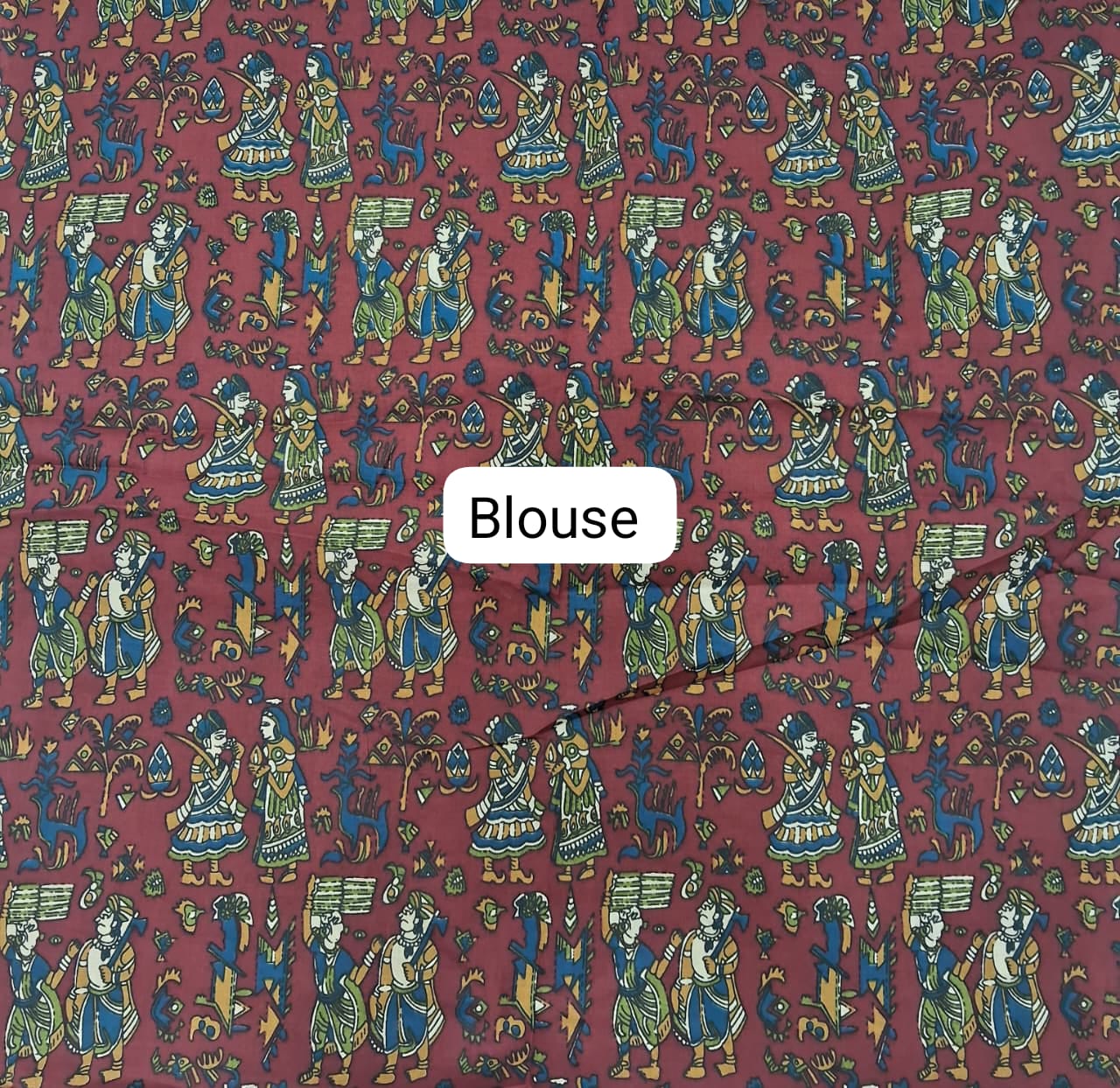 Light Yellow Plain Linen Cotton Saree blouse