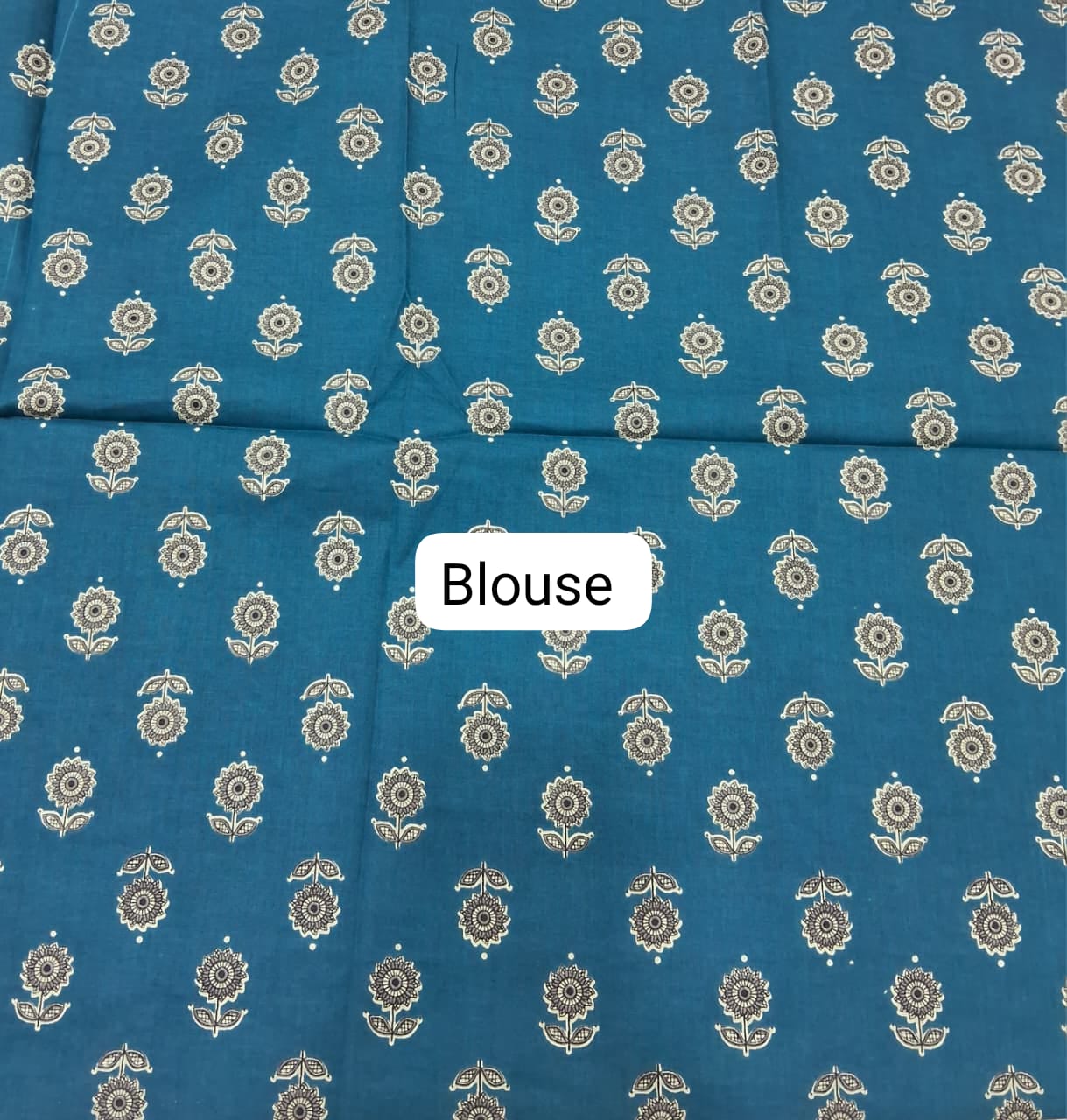 Beige Plain Linen Cotton Saree blouse