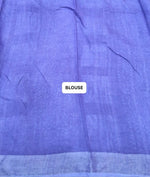 Lavender Linen Cotton Saree blouse