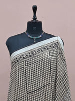 Beige Linen Cotton Saree 1