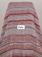 Sand Brown Linen Cotton Saree Pallu