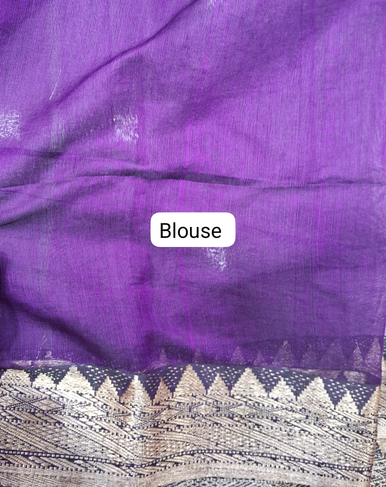 Wine Muslin Saree  blouse