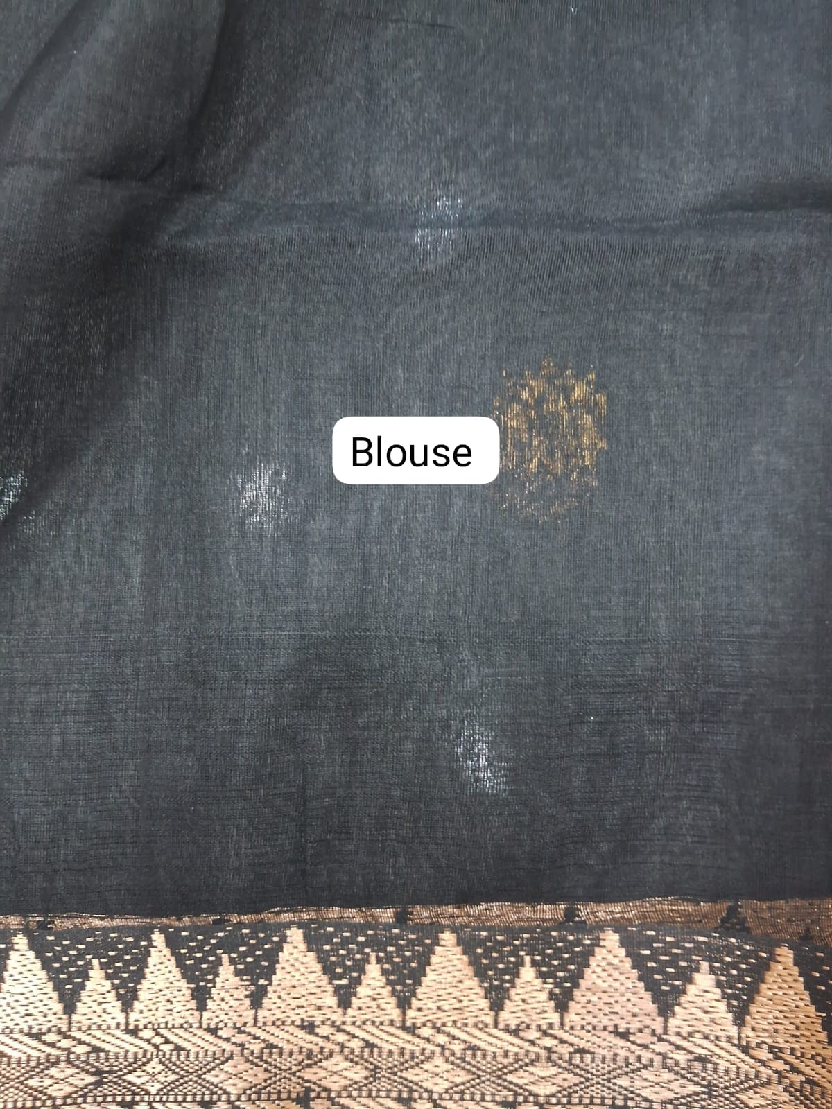 Black Muslin Saree blouse