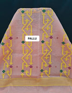 Peach Muslin Silk Saree pallu