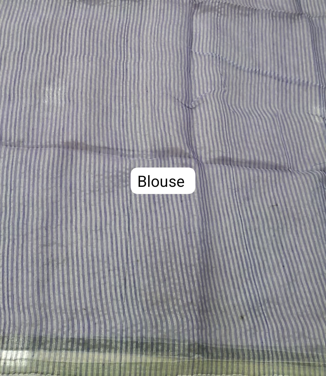 Lavender Muslin Saree Blouse
