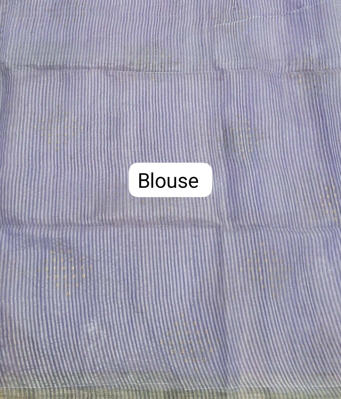 Lavender Muslin Silk Saree blouse