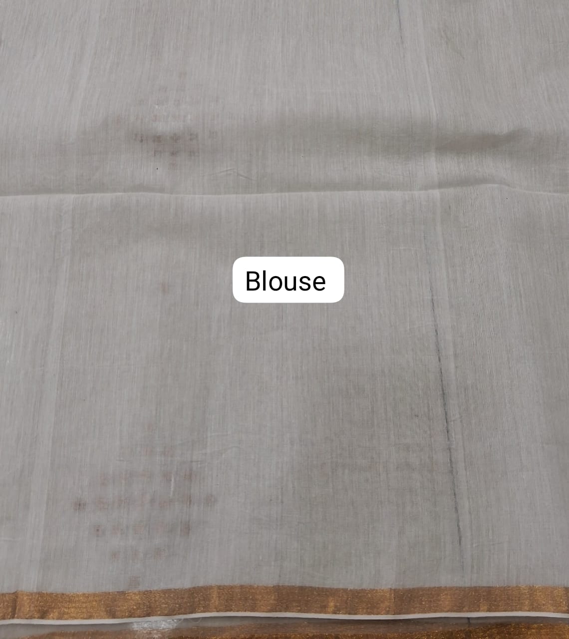 White Muslin Saree Bouse