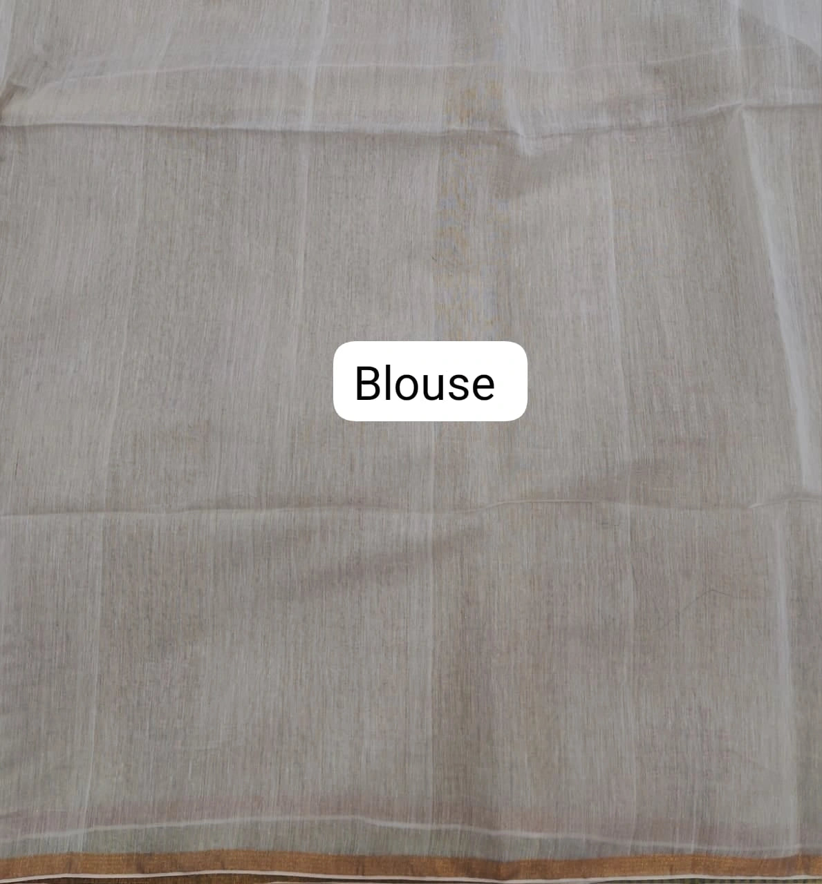 Pure White Muslin Silk Saree blouse