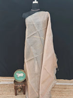 Beige Muslin Silk Saree 
