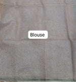 Beige Muslin Silk Saree blouse