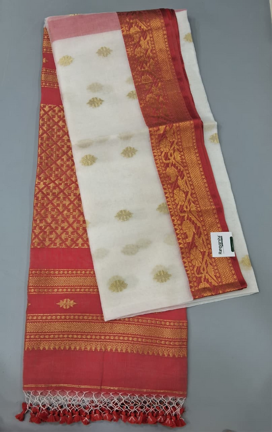 White Muslin Saree