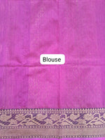 Bottle Green Muslin Saree Blouse