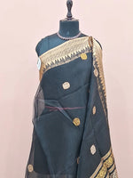 Black Muslin Saree 1