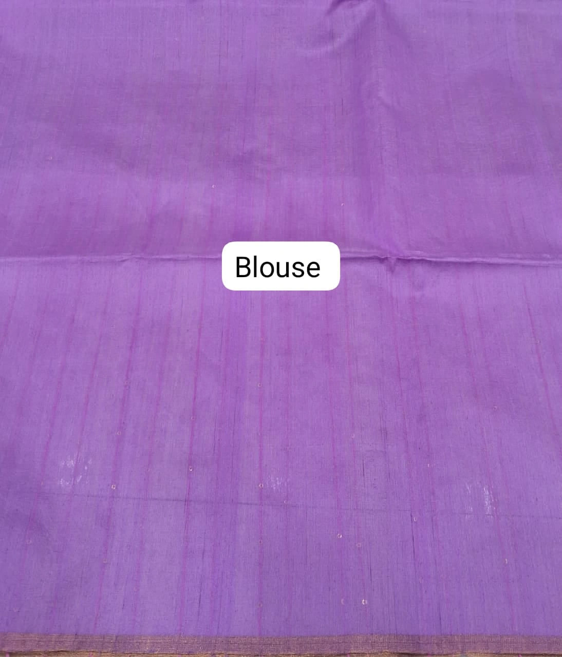 Lavender Pure Muslin Saree Blouse