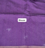 Purple Pure Muslin Saree Blouse