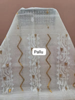 White Muslin Saree Pallu