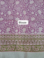 Elegant Peach Maheshwari Cotton Saree blouse