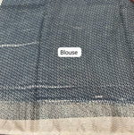Timeless Black plain Maheshwari Cotton Saree blouse