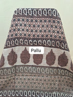 Traditional Peach Maheshwari Cotton pallu
