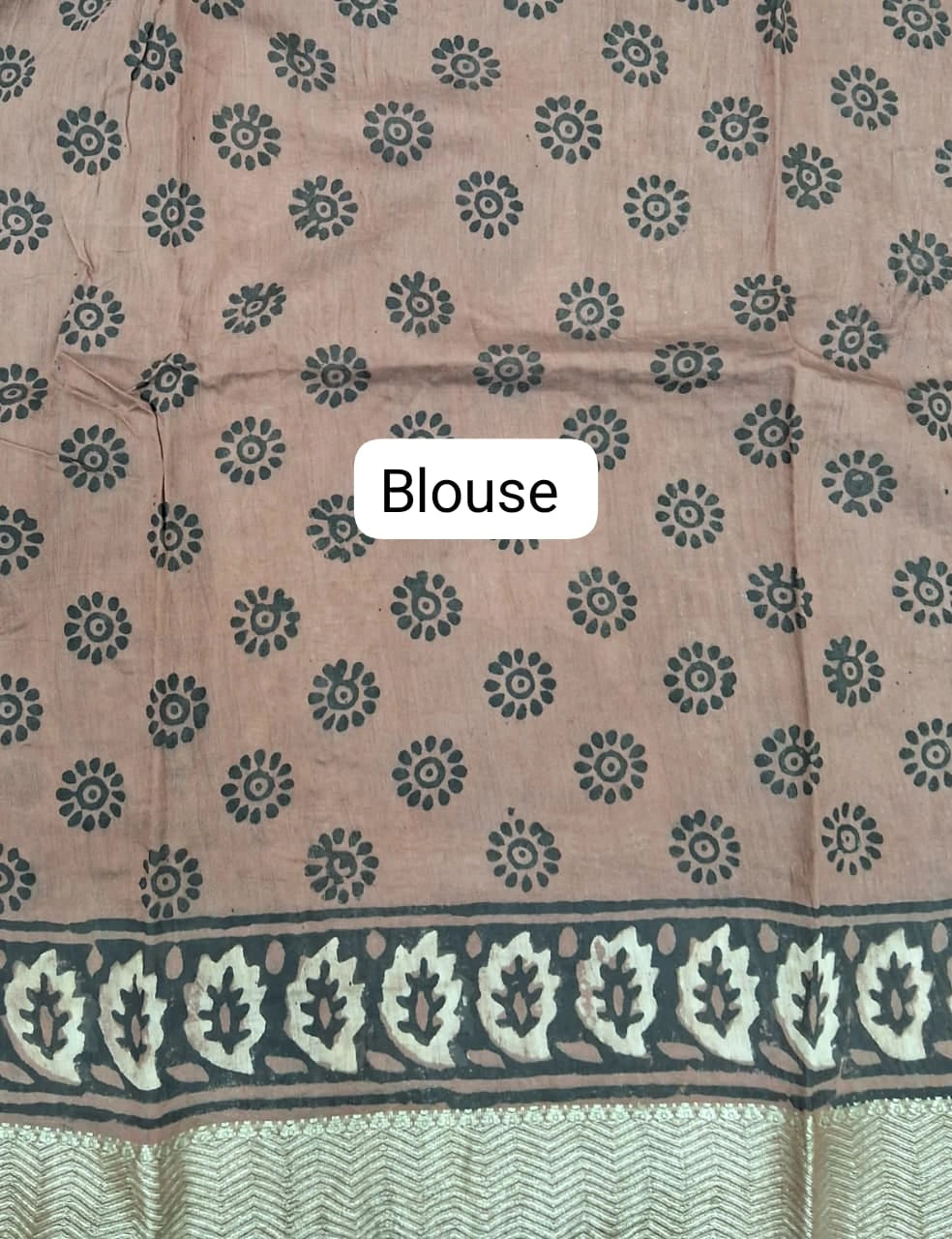 Traditional Peach Maheshwari Cotton blouse