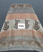 Off White Maheshwari Cotton Saree Pallu