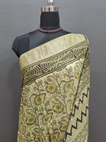 Mehendi green Maheshwari cotton saree 1