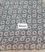 Black plain Maheshwari cotton saree Blouse