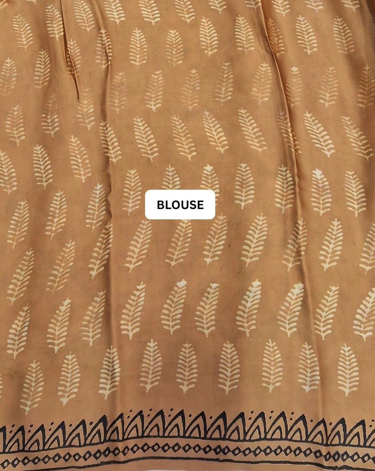 Beige Modal Silk Saree  blouse