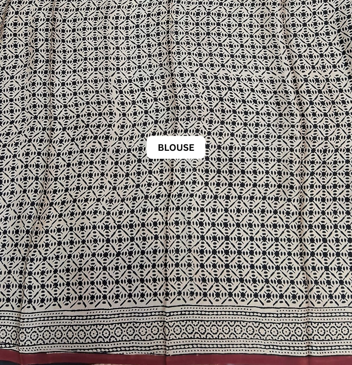 Red Modal Silk Saree blouse