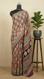 Red Modal Silk Saree