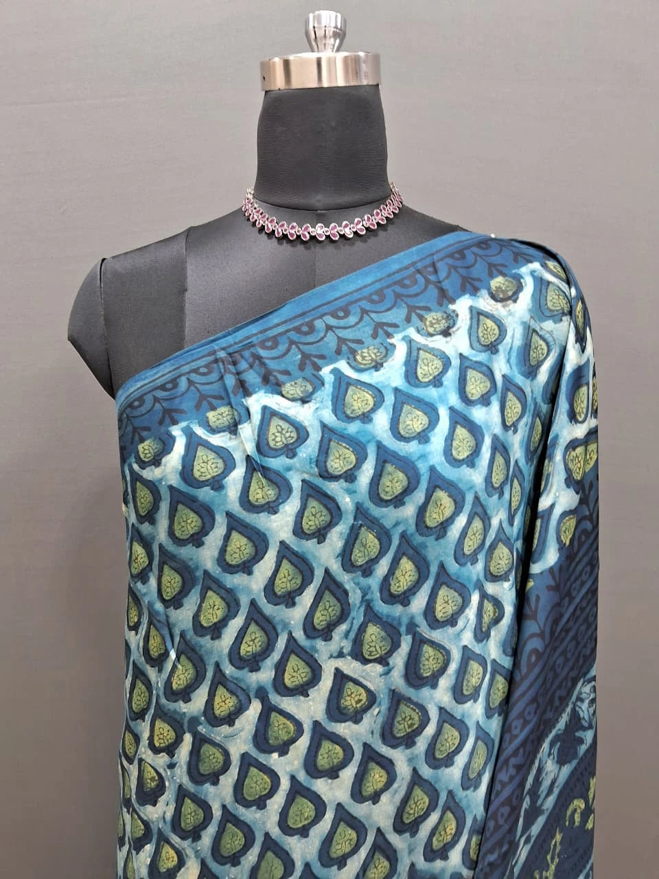 Elegant Beige & Baby Blue Modal Silk Saree 