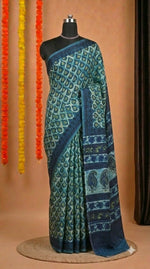 Elegant Beige & Baby Blue Modal Silk Saree 