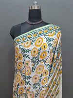 White Pure Modal Silk Festive Saree 