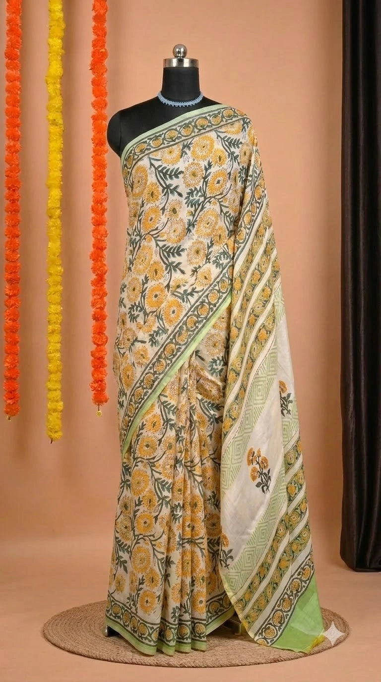 White Pure Modal Silk Festive Saree